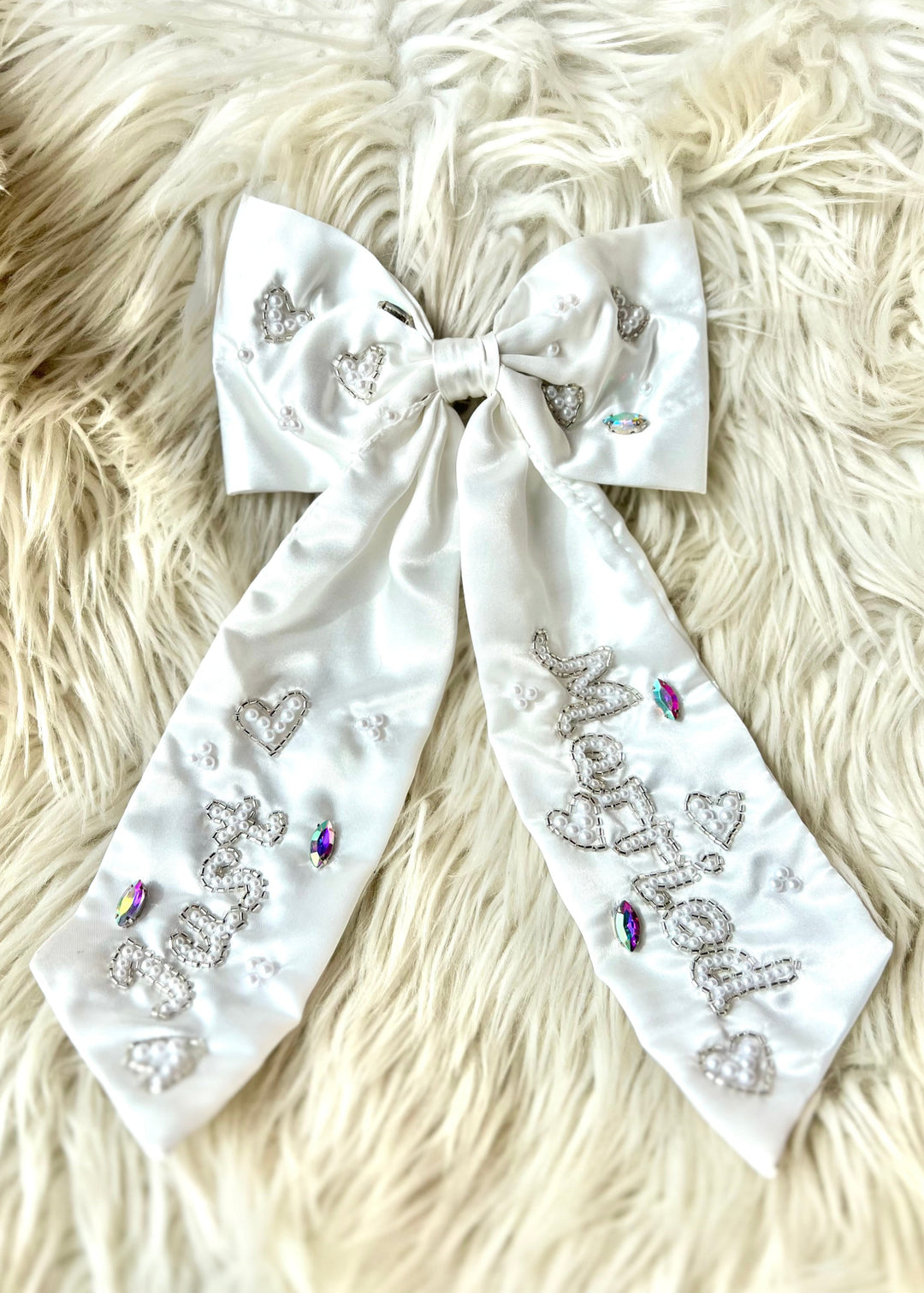 Just Married Hair Bow