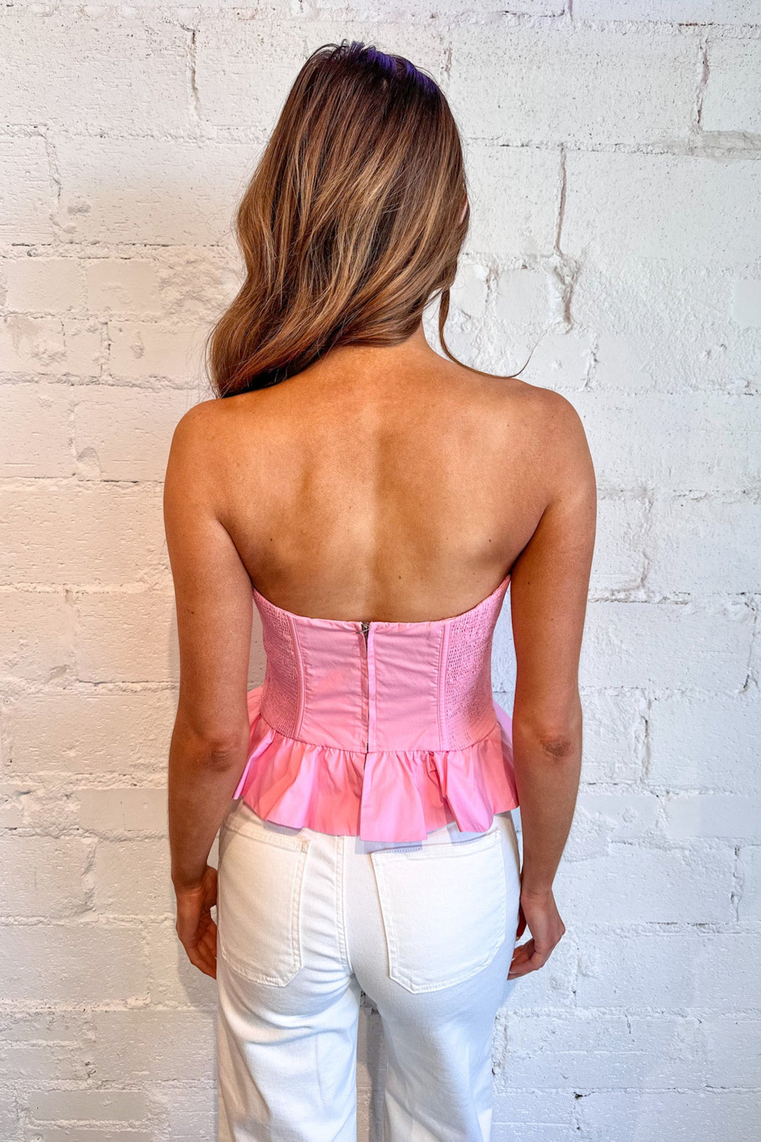 Anderson Top, Strapless Top, Spring and Summer Top, Tops, Corset Top, Adeline Boutique, Dallas Boutique, Boutiques