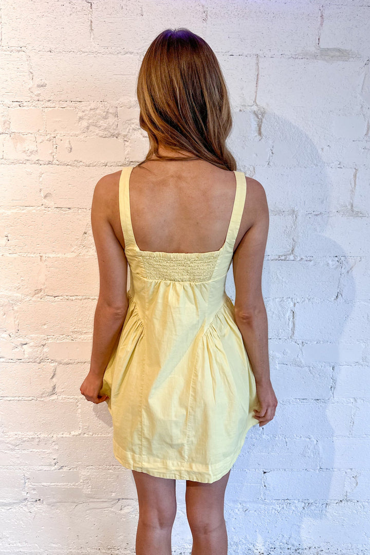 Astrid Oxford Mini, Spring Dresses, Adeline Boutique, Dresses and Rompers, Sundress, Yellow Dress, Dallas Boutique