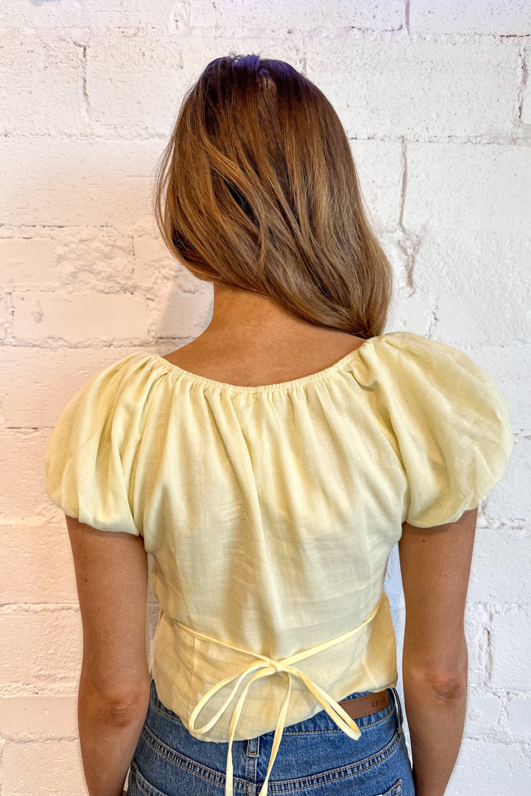 Baby Yellow Top, Spring Tops, Adeline Boutique, Dallas Boutique, Spring and Summer Styles,Yellow Top