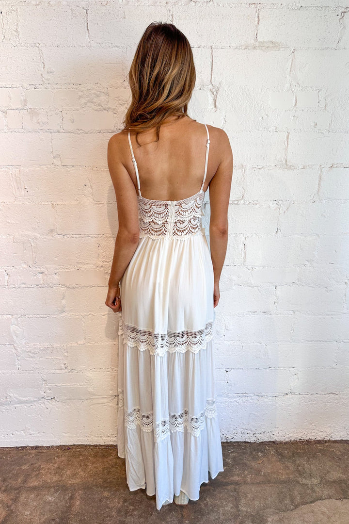 Beach Beauty Maxi Dress, White Dress, Maxi Dress, Beach Dress, Adeline Boutique, Dallas Boutique, Summer Dress