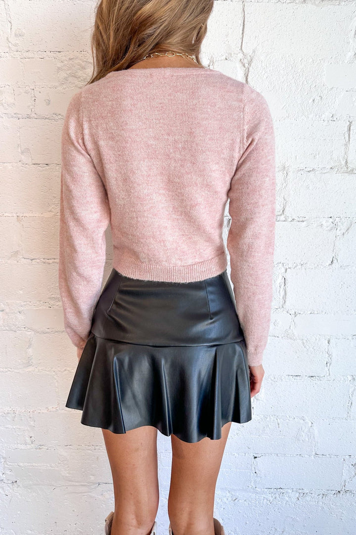 Leather Lush Mini Skort, Mini Skort, Mini Skirt, Skirt, Black Leather Skirt, Fall Outfit, Dallas Boutique, Boutique Clothing 