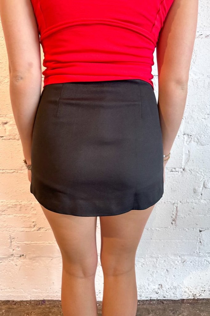 Black Skort, Skort, Skirt, Bottoms, Dallas Boutique 