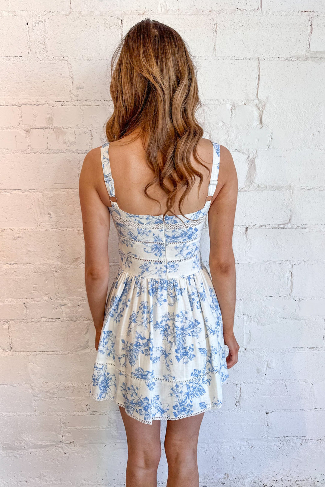 Blue Hibiscus Dress, Spring Dress, Adeline Boutique, Dresses and Rompers, Brunch Dress, Dresses