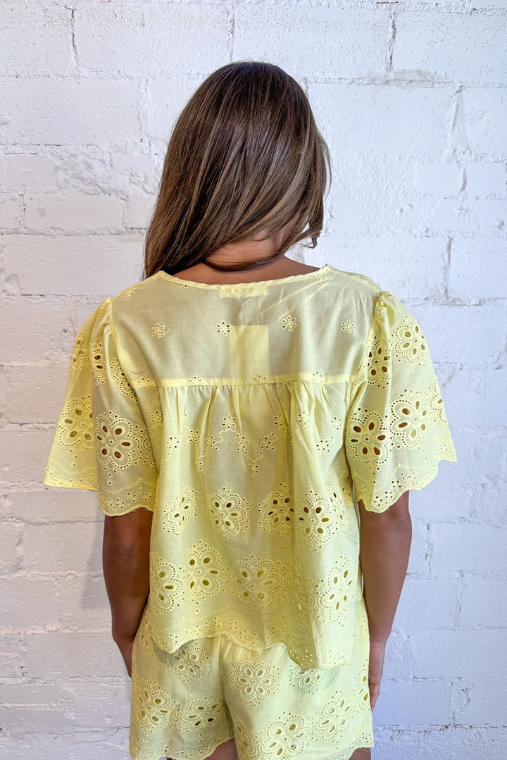 Canary Cutie Top, Matching Sets, Adeline Boutique, Dallas Boutique, Spring Sets, Spring Tops