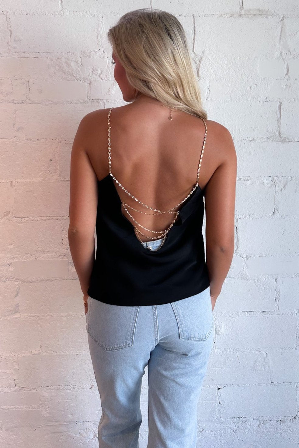 Chain Cami Top, Cami Top, Black Cami Top, Womens Boutique, Boutique