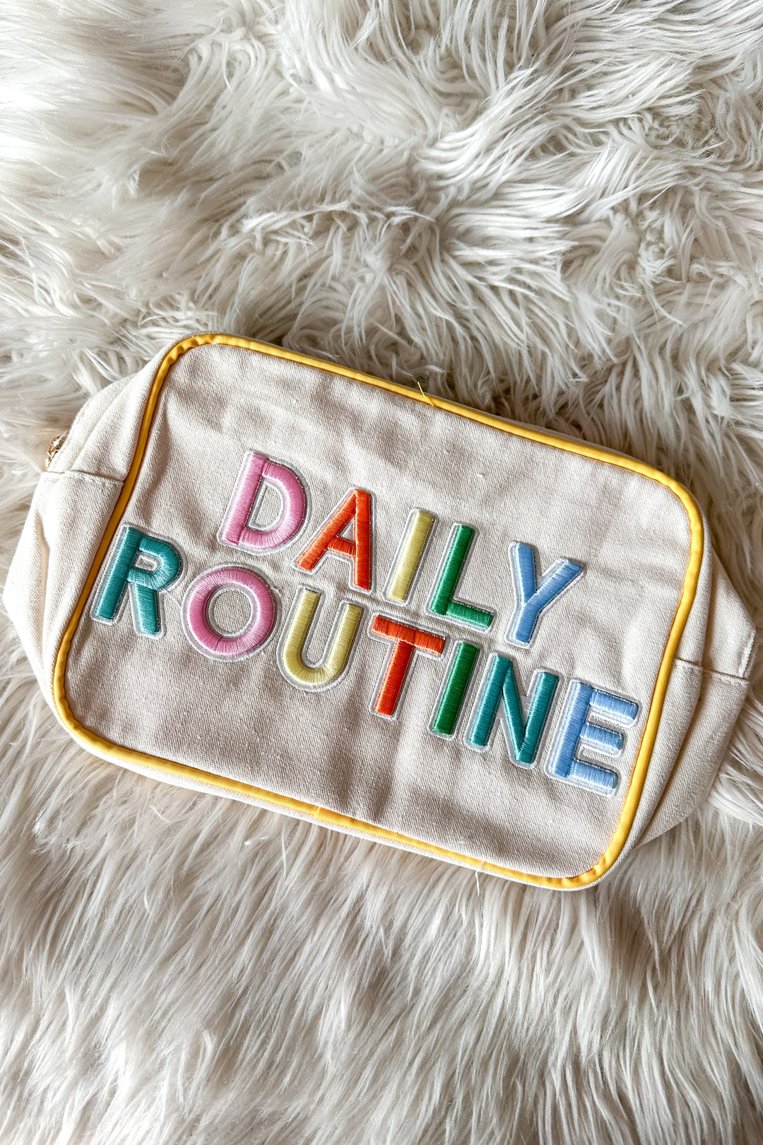 Daily Routine Canvas XL Bag, Toiletry Bag, Canvas Bag, Adeline Boutique, Accessories, Skincare