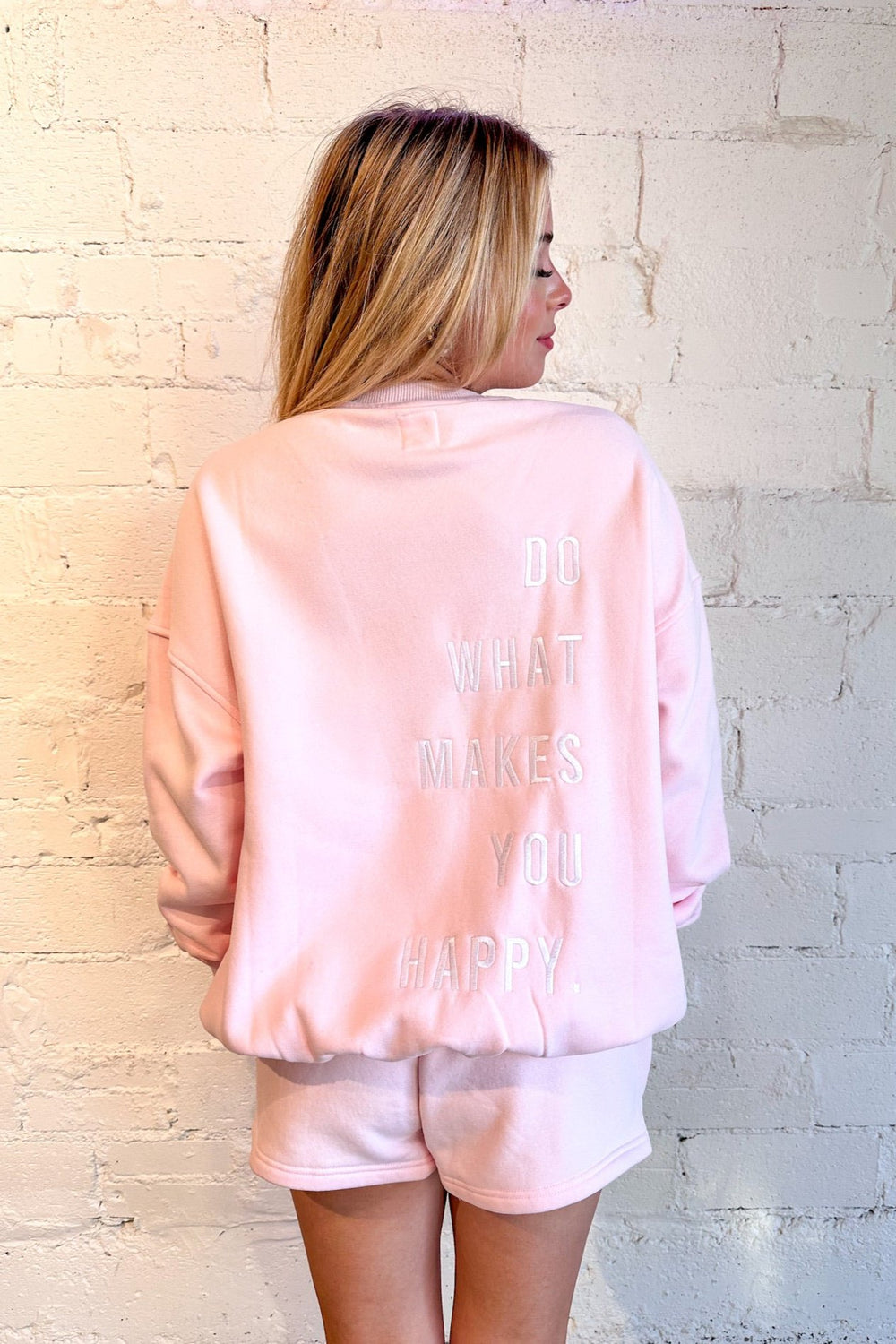 Do What Makes You Happy Sweatshirt, Sweatshirt, Graphic, Lounge Set, Dallas Boutique, Boutique Shopping, Boutique Clothing