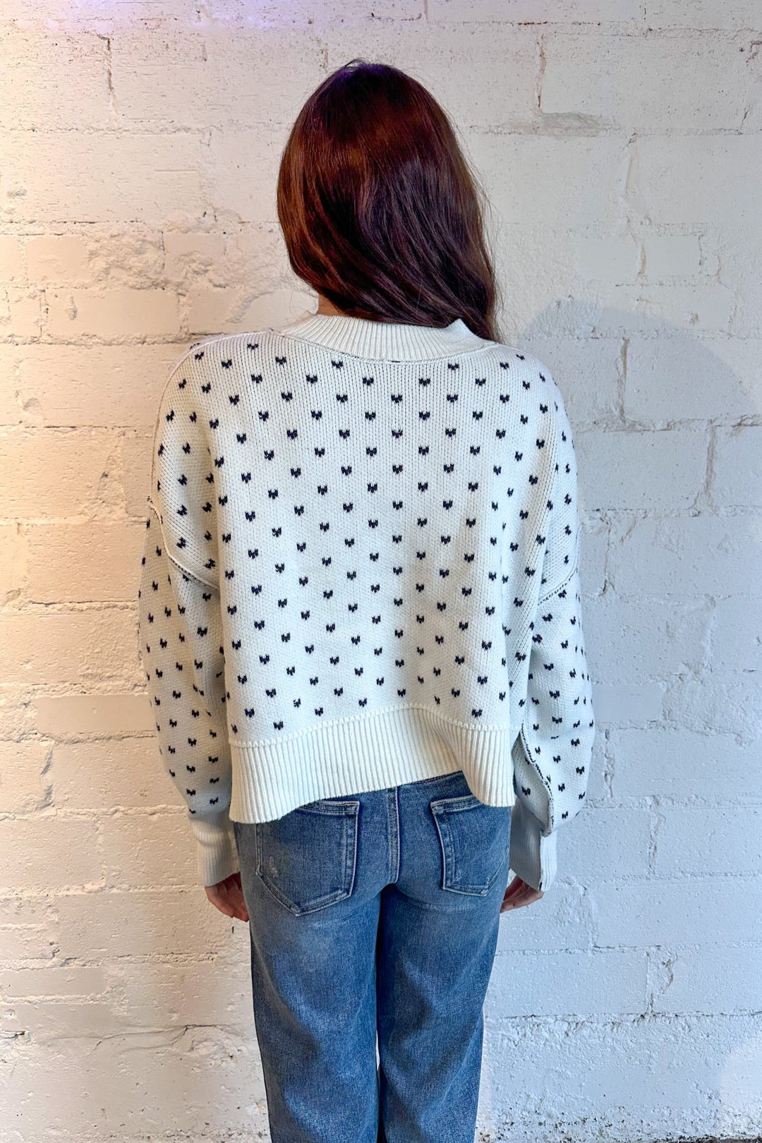 East Street Pattern Crop Sweater, Sweater, Crop Sweater, Fall Sweaters, Adeline Boutique, Boutique Clothing, Dallas Boutique