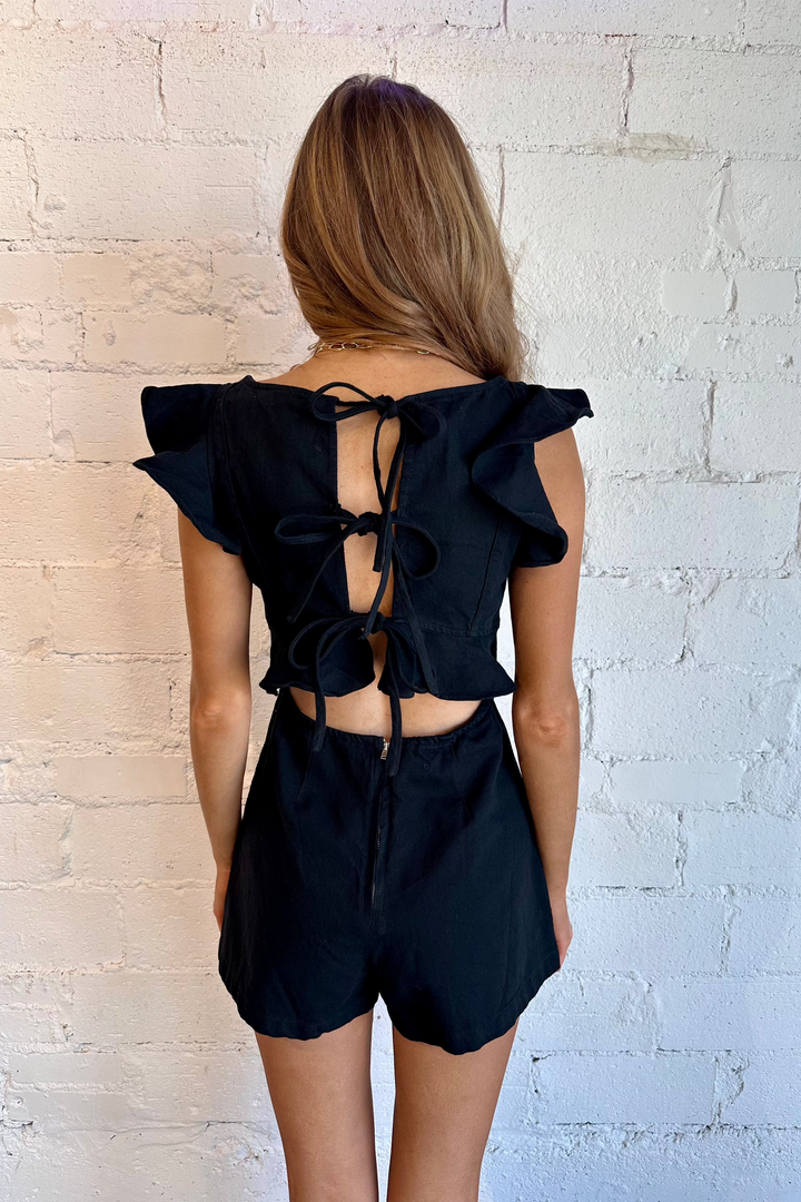 Romper, Dresses and Rompers, Endzone Romper, Adeline Boutique, women’s fashion Dallas, trendy romper, casual outfits, stylish jumpsuit, summer fashion, versatile clothing, playful style, comfortable attire