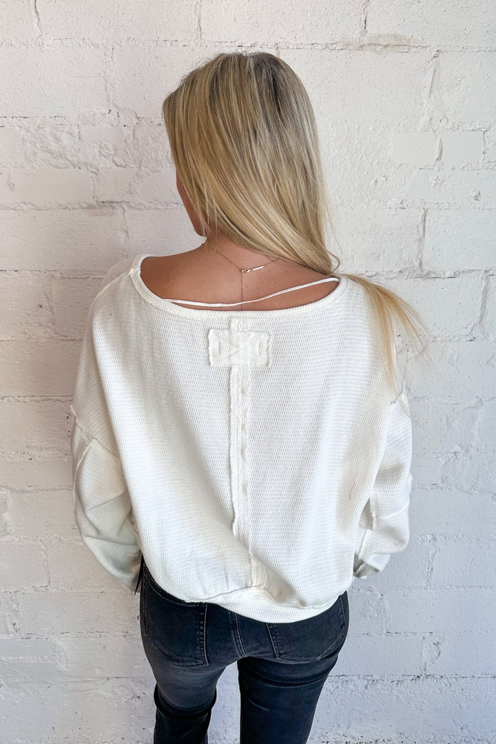 Free People Ife Pullover, Pullover Top, Long Sleeve Top, Knit Top, Adeline Boutique 