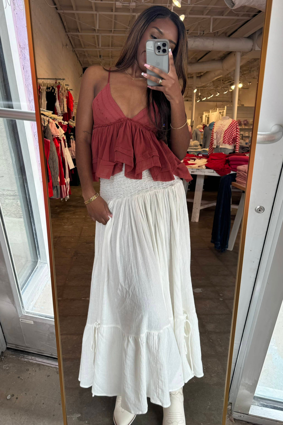 Free People Prairie Convertible Skirt & Dress, Spring Dresses, Maxi Skirt, Adeline Boutique, Sundress, Dallas Boutique