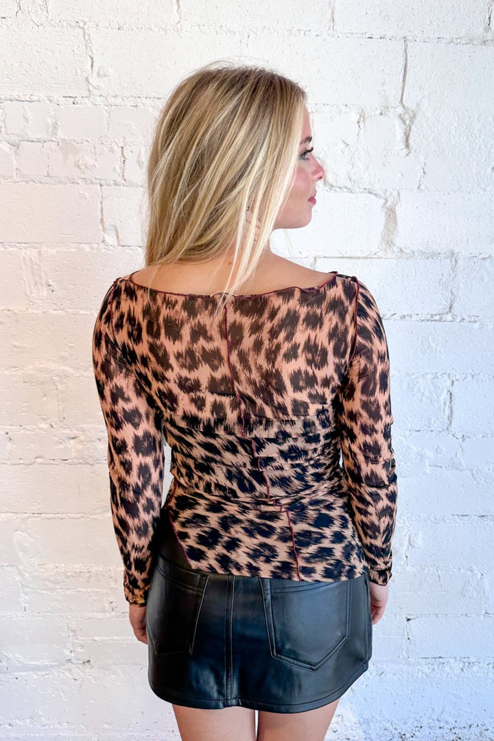 Free People Someting Extra Tunic, free people, something extra tunic, leopard top, leopard tunic, dallas boutique, womens boutique dallas 