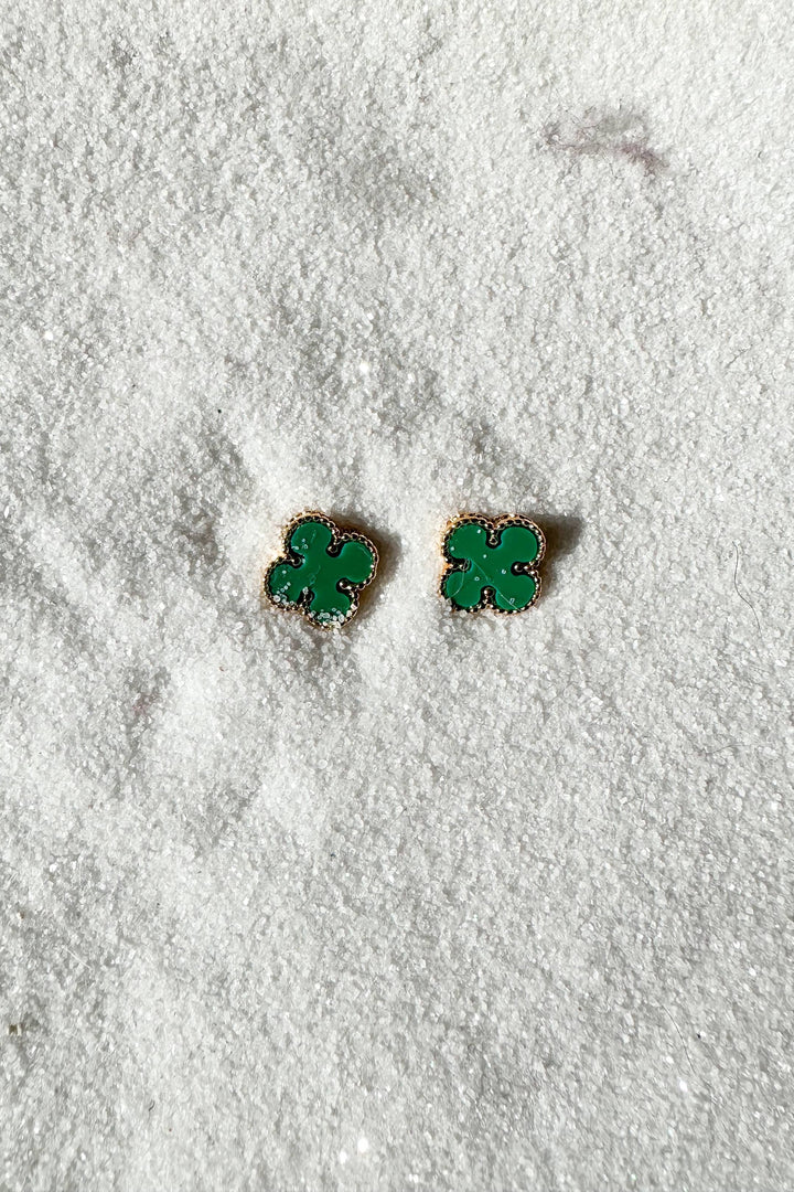 Clover Stud, Stud Earrings, Adeline Boutique, Jewelry