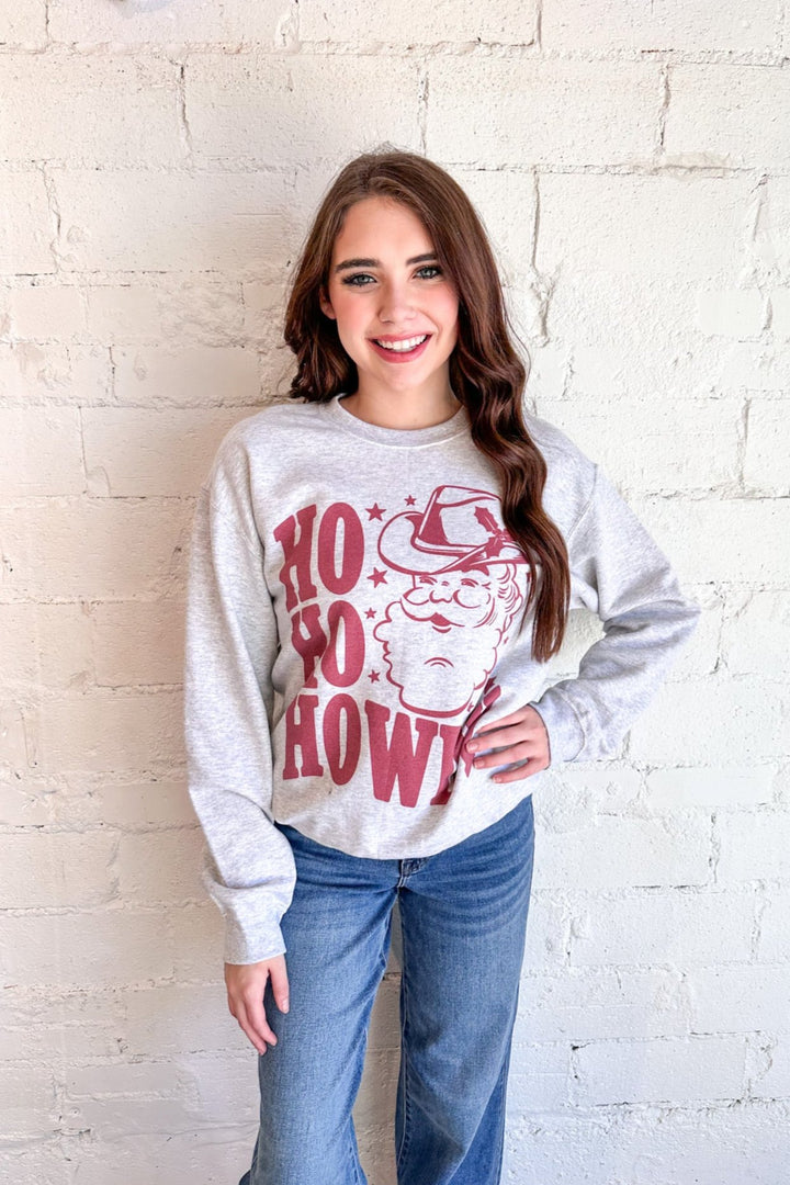 Ho Ho Ho Santa Sweatshirt, Christmas Crewnecks, Holiday Sweatshirts, Adeline Boutique