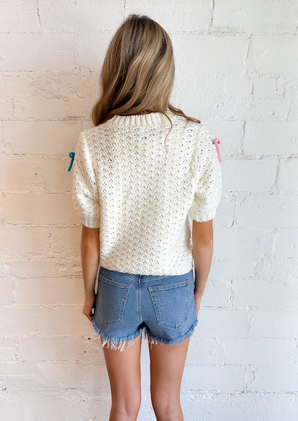 Bow Girly Knit Top, Tops, Adeline, Adeline, dallas boutique, dallas texas, texas boutique, women's boutique dallas, adeline boutique, dallas boutique, trendy boutique, affordable boutique