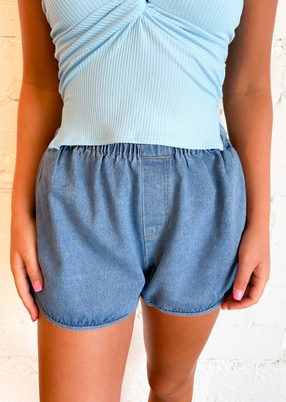 Denim Cutie Shorts, Shorts, Adeline, Adeline, dallas boutique, dallas texas, texas boutique, women's boutique dallas, adeline boutique, dallas boutique, trendy boutique, affordable boutique