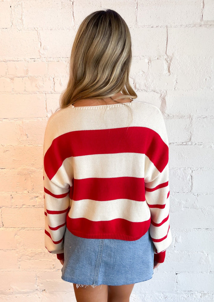 Stripes on Stripes Sweater Top