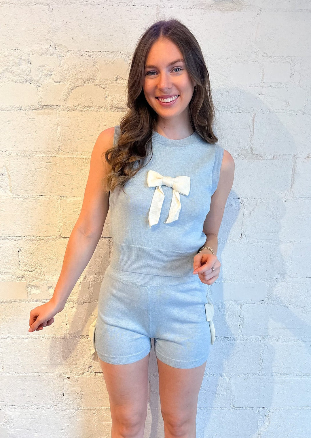 Bows and Blues Shorts, Shorts, Adeline, Adeline, dallas boutique, dallas texas, texas boutique, women's boutique dallas, adeline boutique, dallas boutique, trendy boutique, affordable boutique
