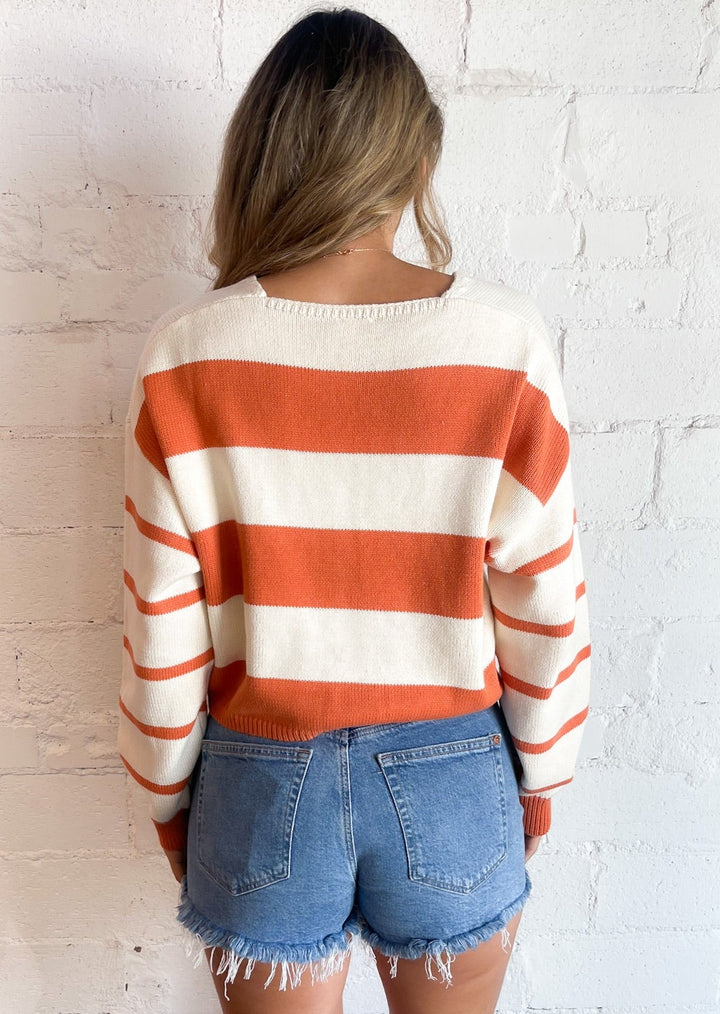 Stripes on Stripes Sweater Top