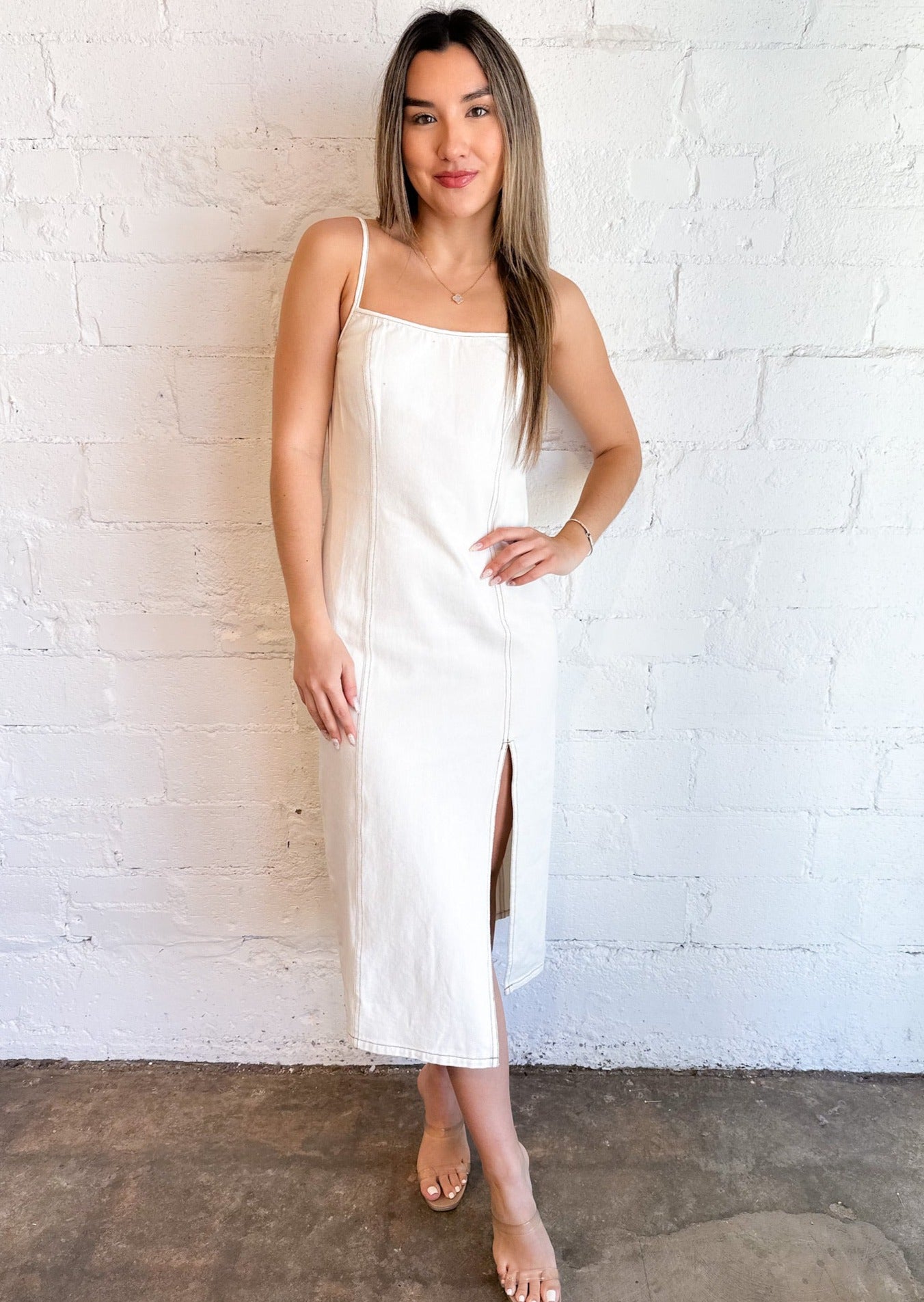 Twill Midi Dress, Dresses, Adeline, Adeline, dallas boutique, dallas texas, texas boutique, women's boutique dallas, adeline boutique, dallas boutique, trendy boutique, affordable boutique