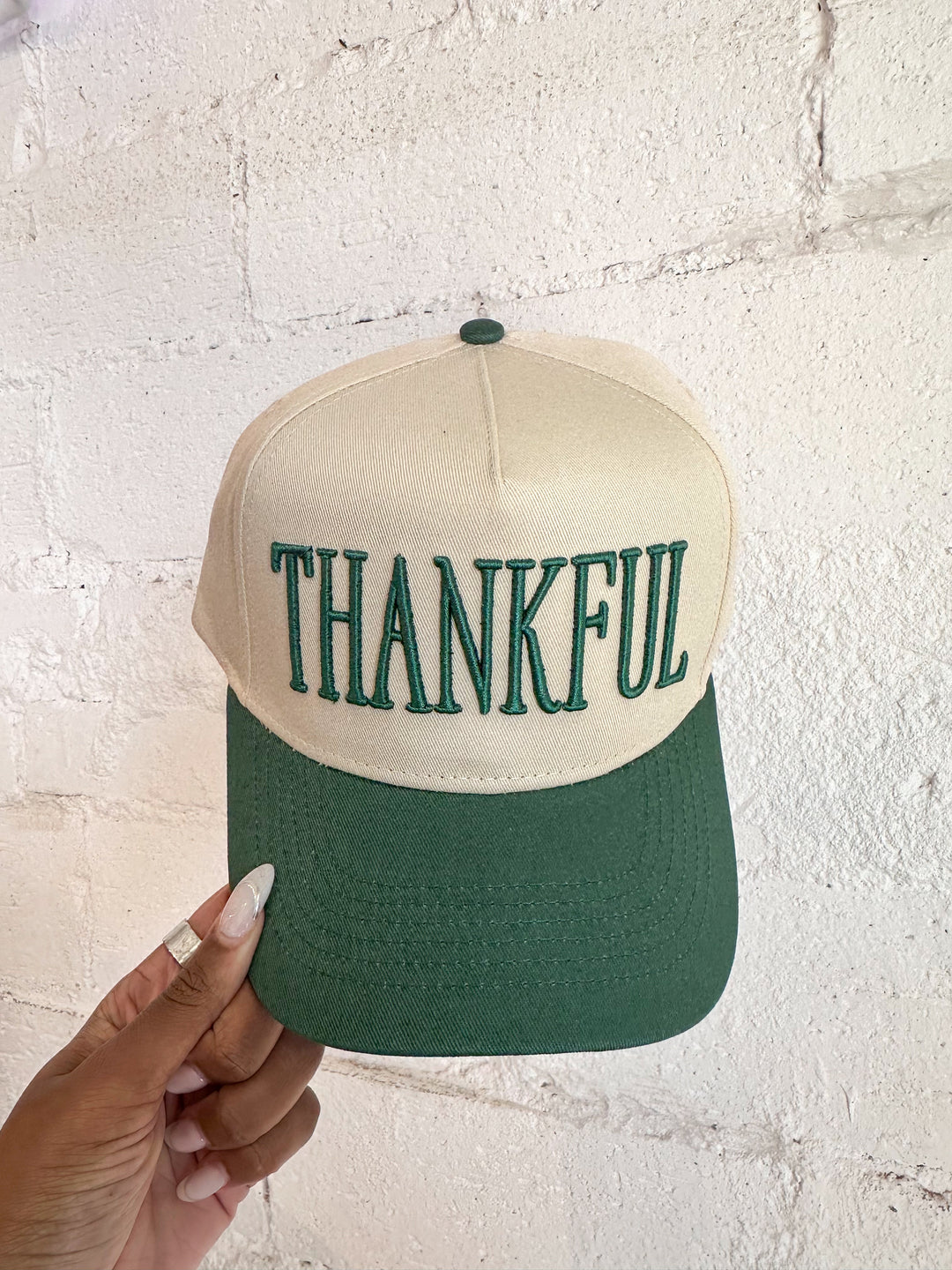 Thankful 3D Embroidered Hat