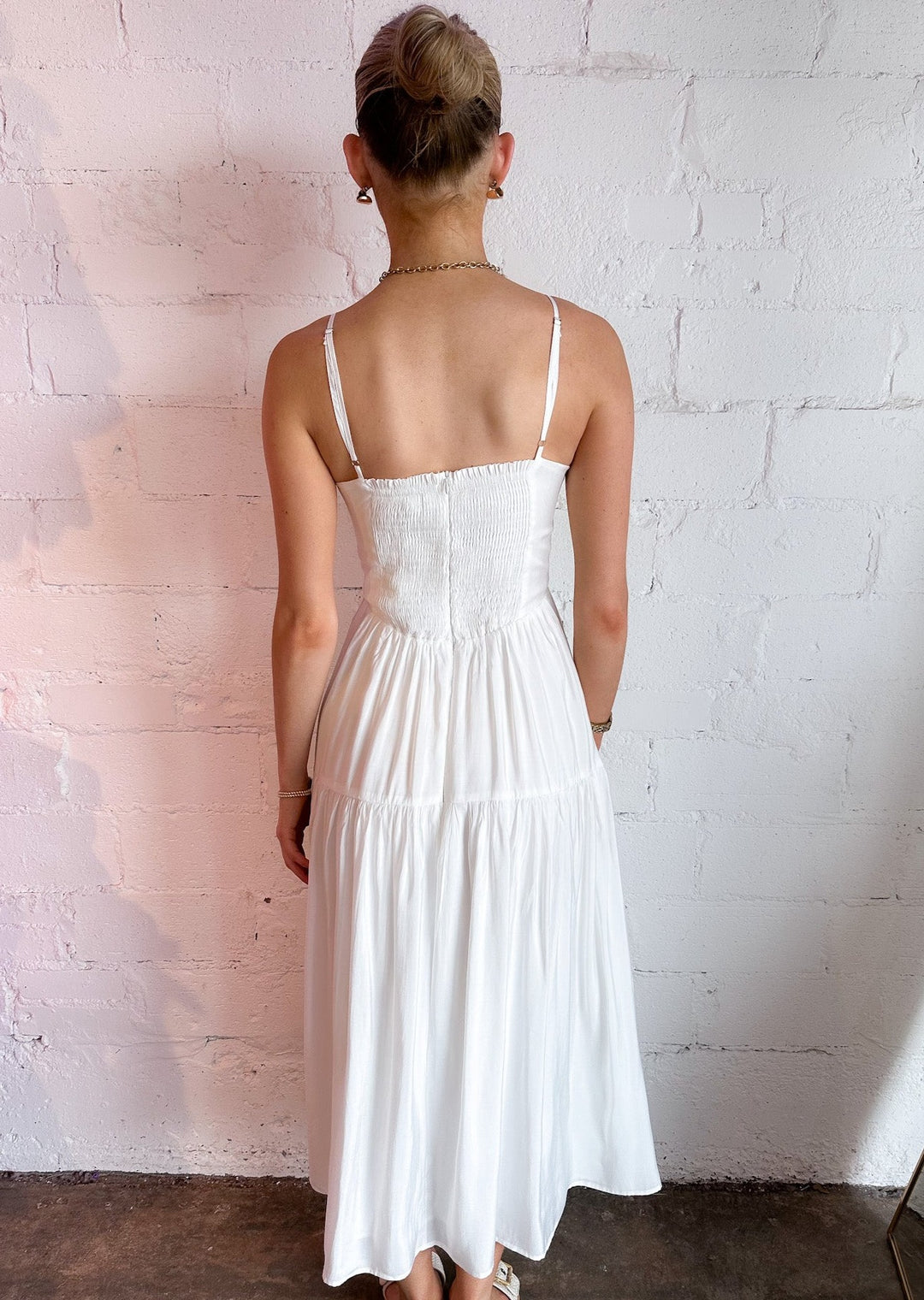 All About the Bows Dress, Dresses, Adeline, Adeline, dallas boutique, dallas texas, texas boutique, women's boutique dallas, adeline boutique, dallas boutique, trendy boutique, affordable boutique, white dress, white maxi dress 