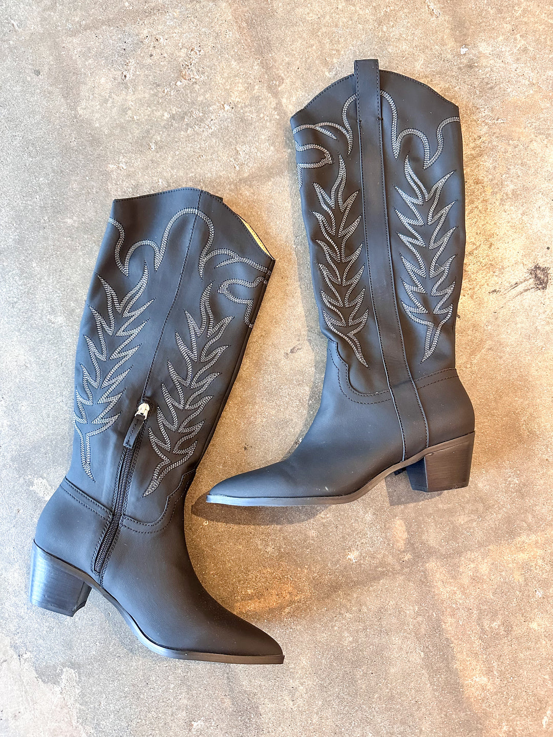 Inlay Black Boot Matte Black, Black Boots, Boots, Cowboy Boots, Western Boots, Shoes, Adeline Boutique