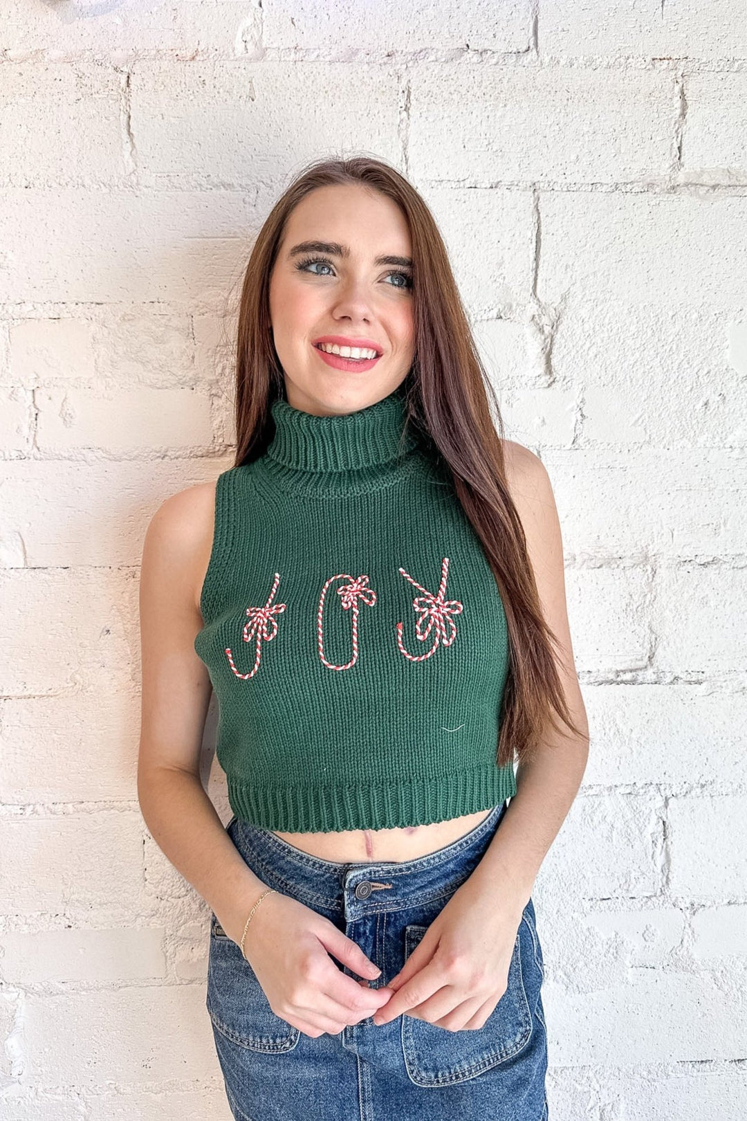 Joy Novelty Knit Top, Knit Top, Sweater Weather, Sweaters, Turtleneck Sweater, Adeline Boutique 