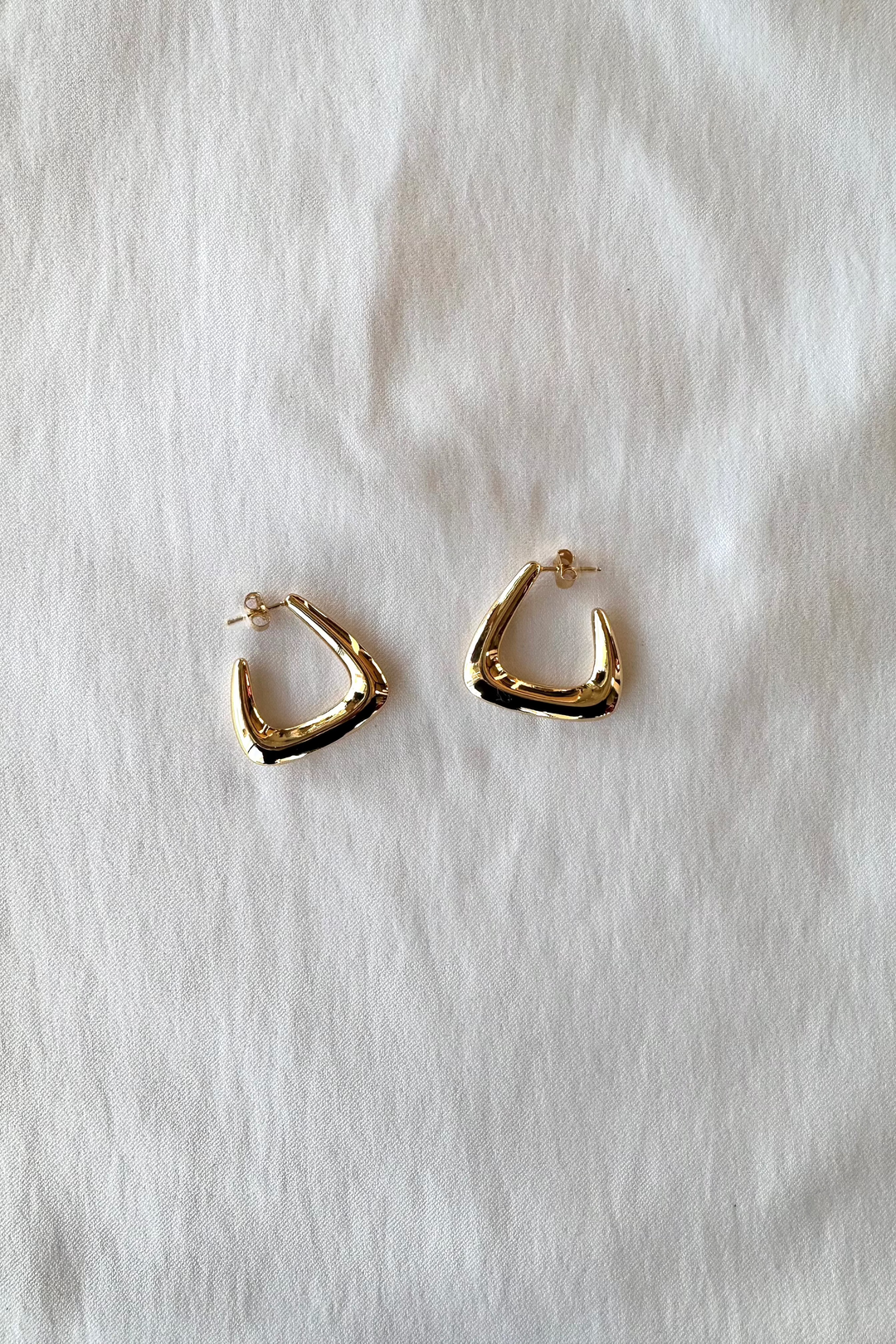 Large Triangle Hoop, Earrings, Jewelry, Adeline Boutique, Gift Ideas