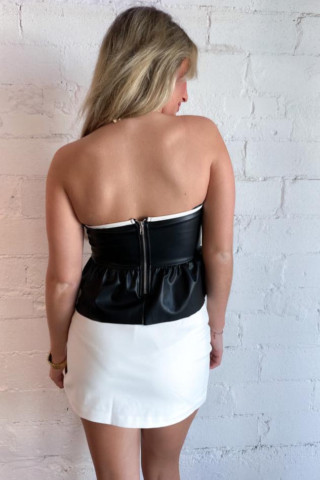 Looking Lovely Leather top, Leather top, Black,  Fall, Gameday, Womens Top, Womens boutique