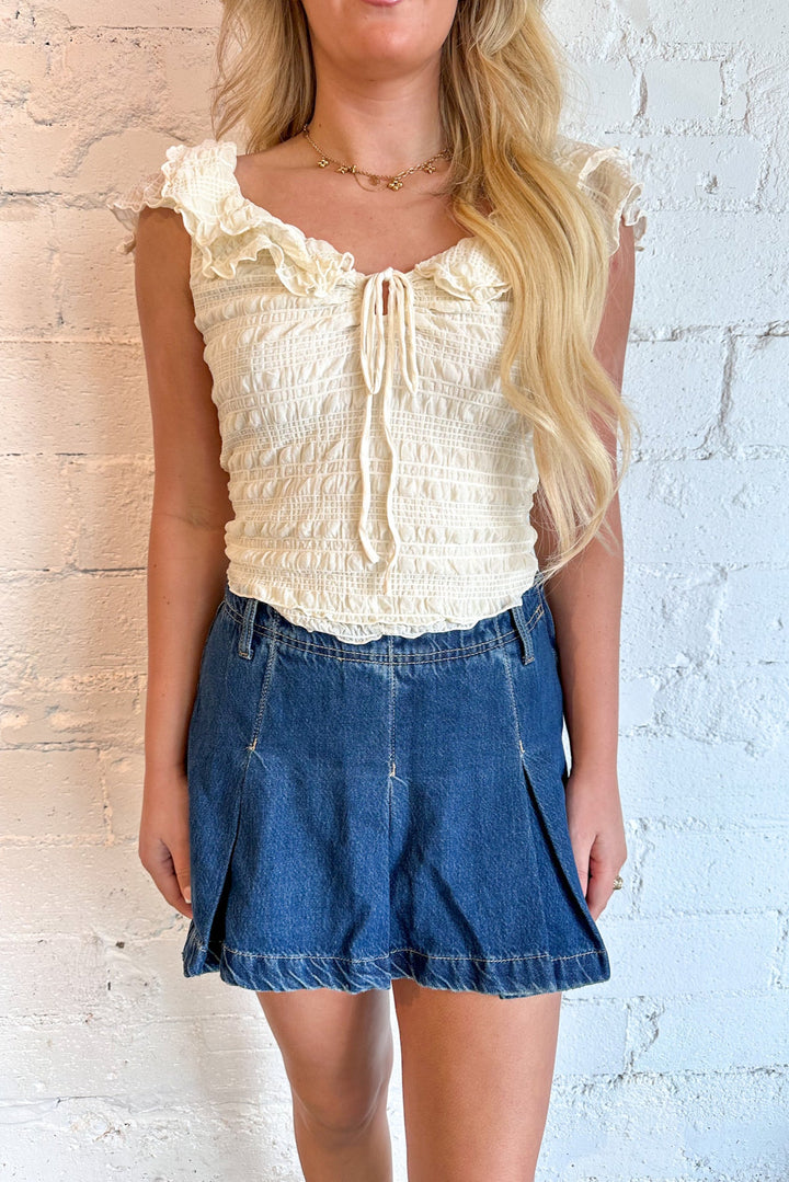 Madison Avenue Denim Mini, Denim Skirt, Denim, Adeline Boutique, Skirt, Bottoms