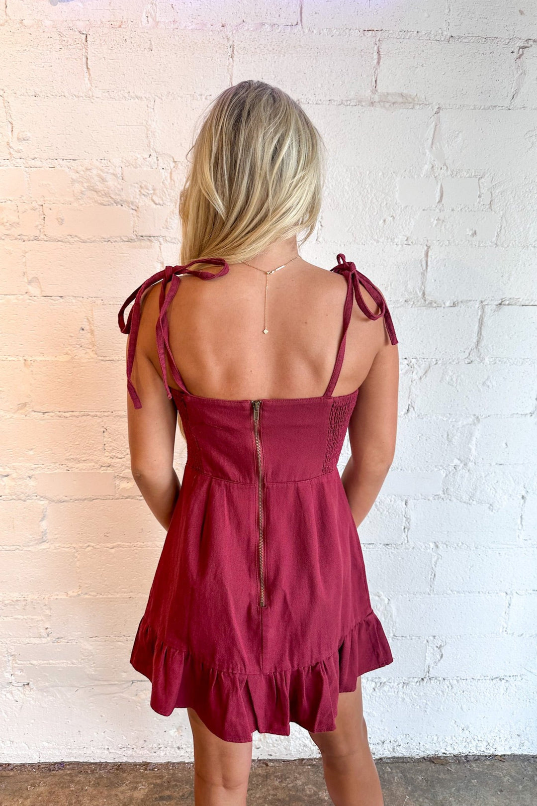 Ruffle Hem Dress, Ruffle Dress, Mini Dress, Dress, Gameday Outfit, Dallas Boutique 