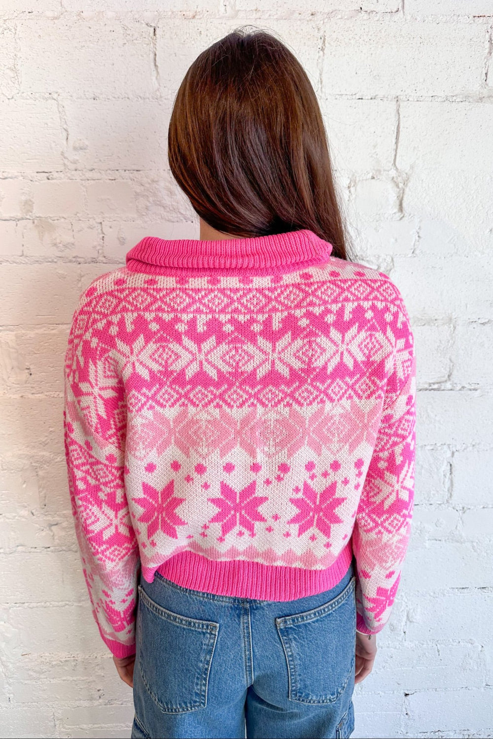 Neon Bright Winter Half Zip Sweater, Sweater, Zip Up Sweater, Adeline Boutique, Dallas Boutique 