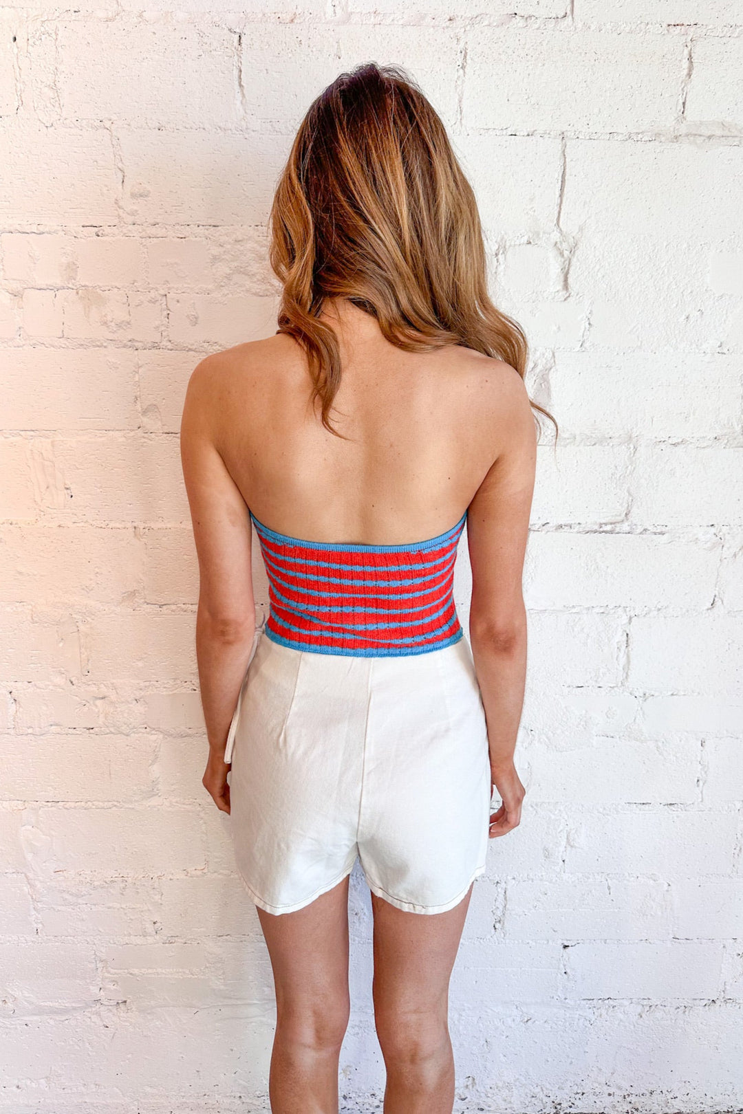 On Island Time Stripe Crop Top, Tube Top, Spring Top, Spring Outfit, Adeline boutique, Tops, Dallas Boutique 