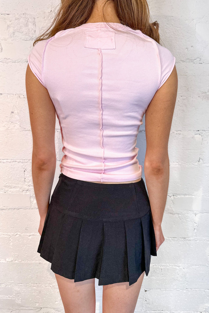 Peek A Boo Skirt, Pleated Skirt, Mini Skirt, Bottoms, Adeline Boutique, Dallas Boutique