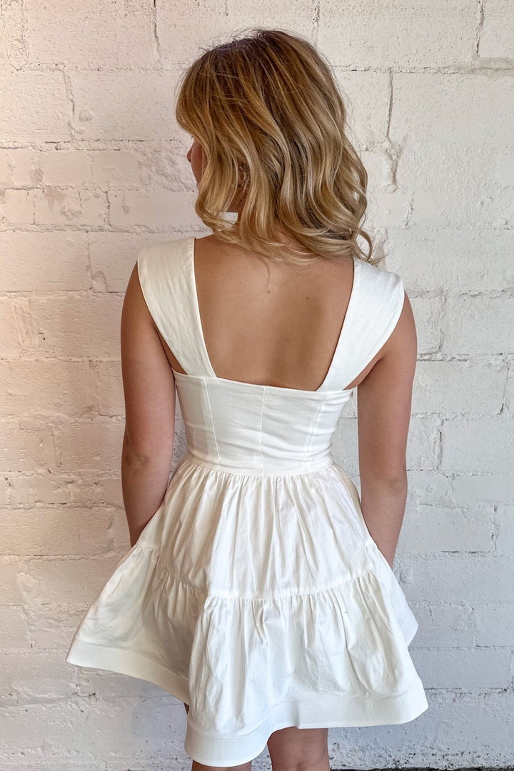 Perfectly Put Together Flare Dress, Dresses and Rompers, Adeline Boutique, White Dress