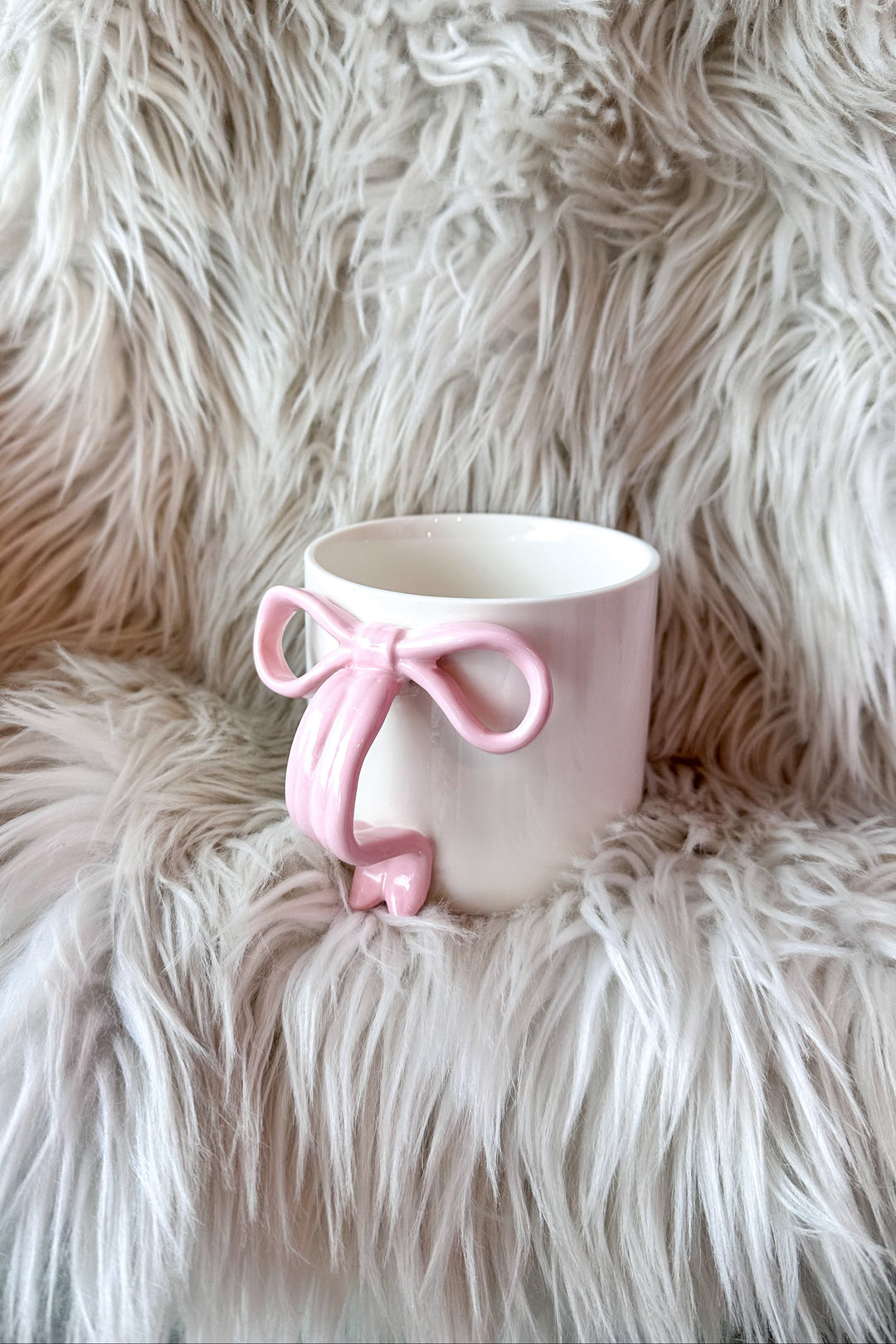 Pink Bow Coffee Mug 15oz, Accessory, Bows, Mugs, Kitchen Items, Adeline Boutique