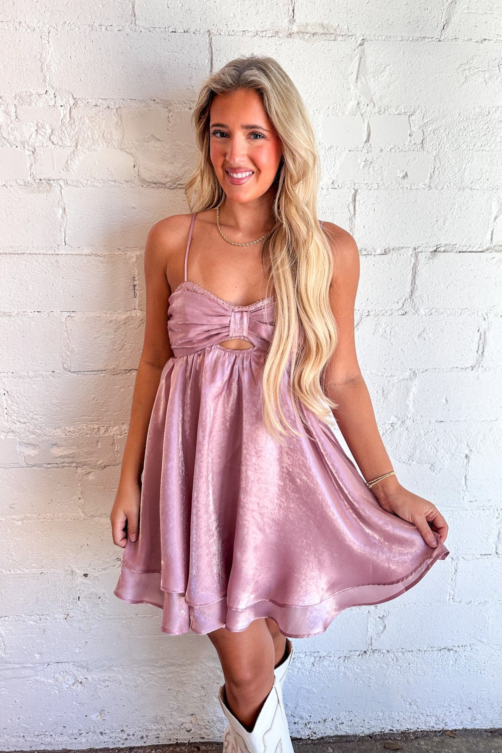 Pink Dress, Pink Homecoming Dress, Homecoming Dress, Shiny Dress, Dallas Boutique 