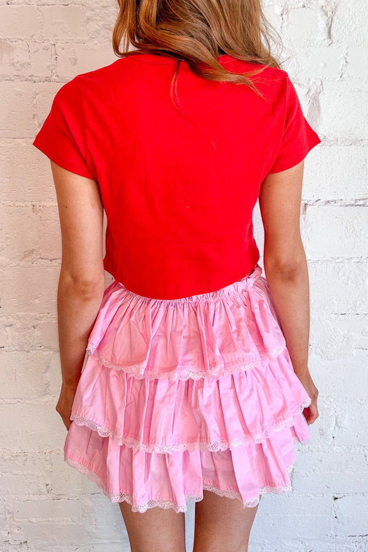 Top Tier Ruffle Skort, Ruffle Skort, Bottoms, Skirt, Adeline Boutique, Spring Outfit