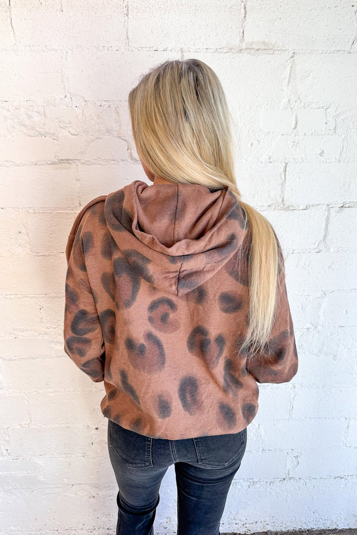 Project Social Leopard Tie Dye Hoodie, Leopard Hoodie, Hoodie, Sweatshirt, Leopard Print, Adeline Boutique 