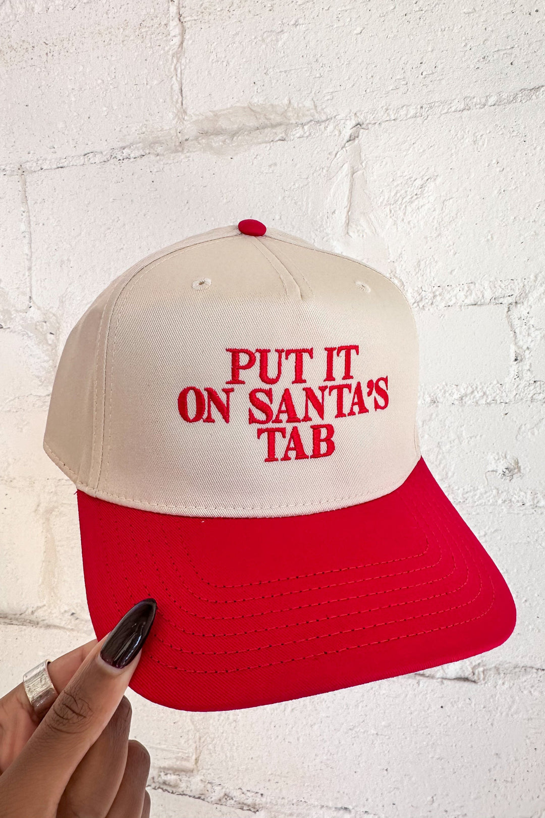 Put It On Santa's Tab, Trucker Hat, Hats, Holiday Hats