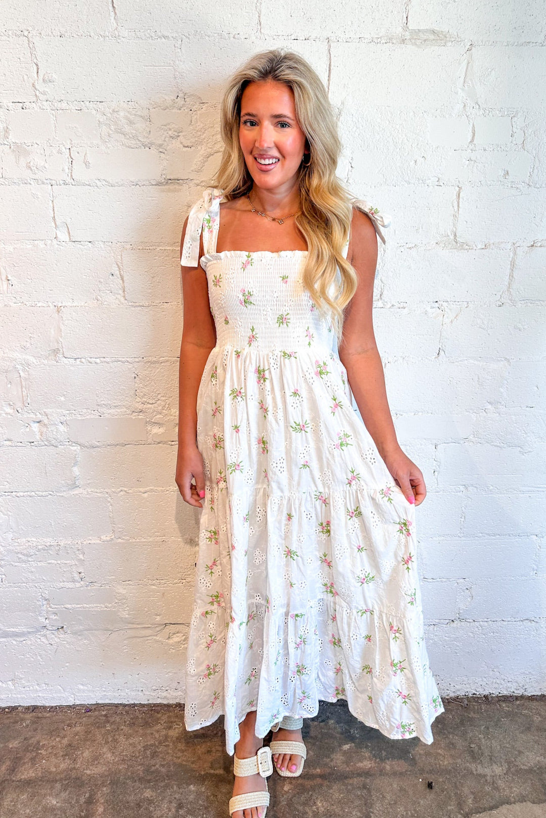 Sugar Bloom Maxi Dress, Maxi Dress, Floral Maxi, Adeline Boutique, Dallas Boutique, Boutique Dresses, Summer Dress