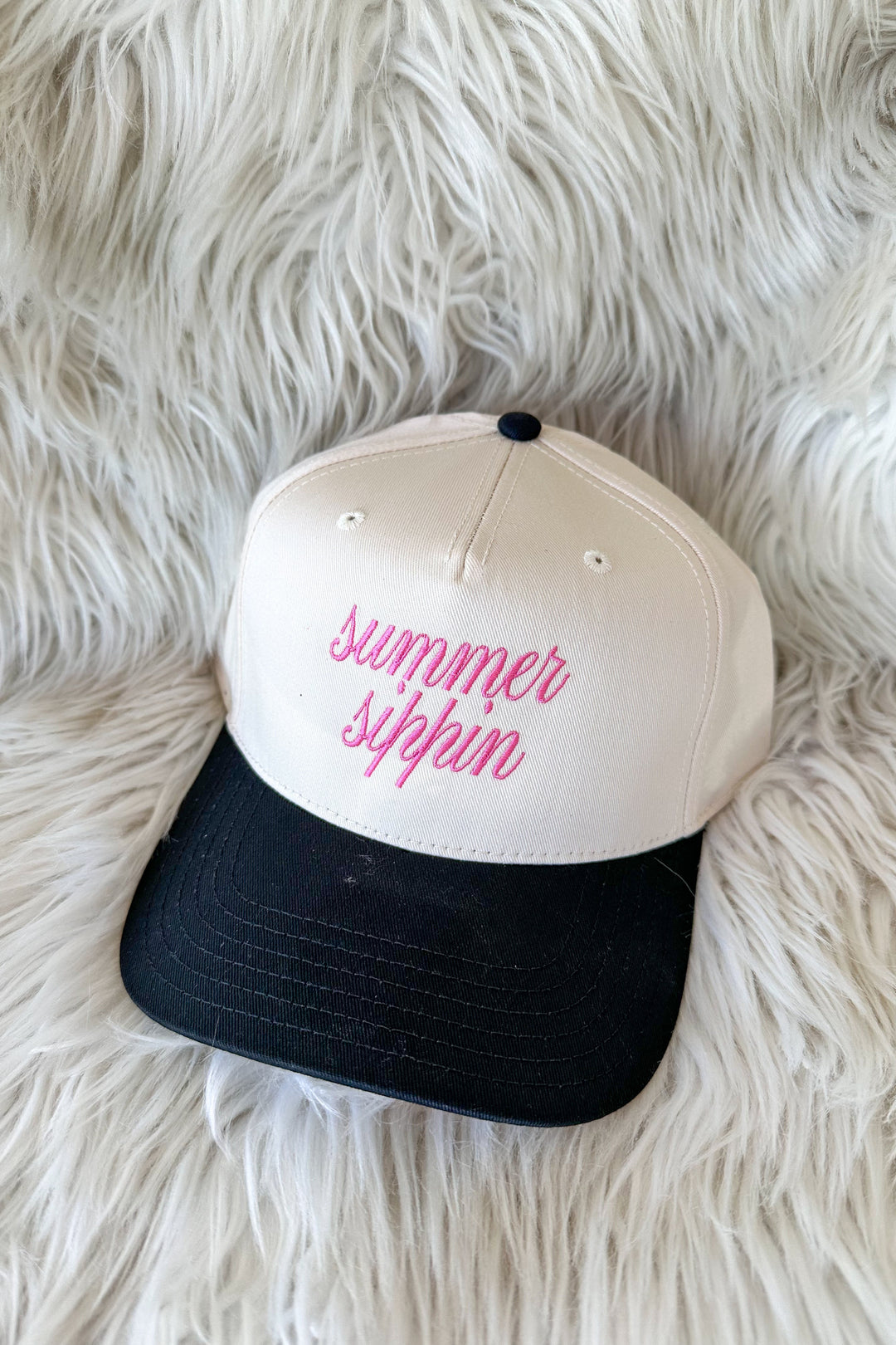 Summer Sippin Trucker Hat, Trucker Hat, Accessories, Vacation, Hats, Adeline Boutique, Dallas Boutique