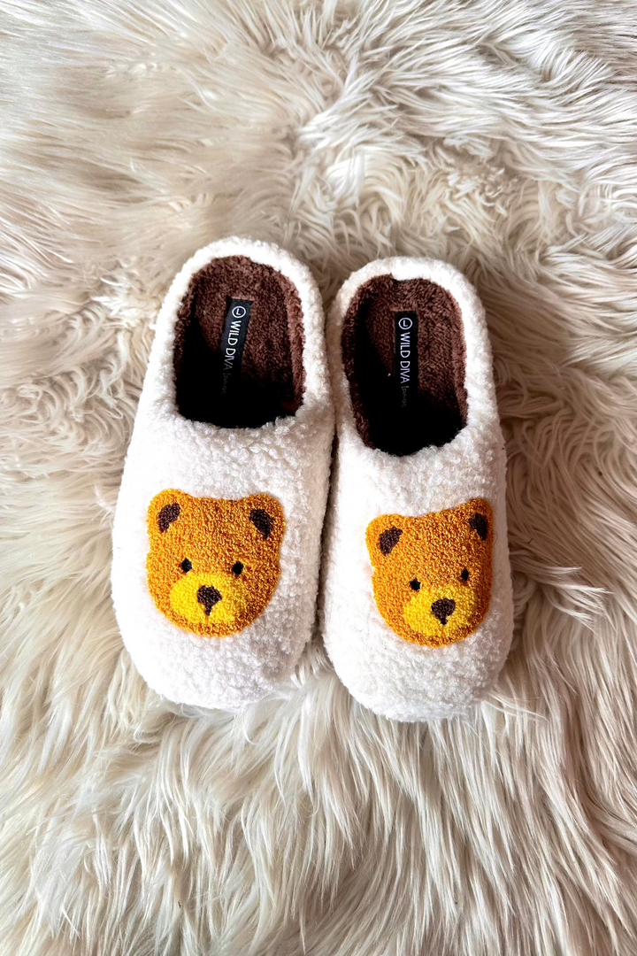 Teddy Bear Slippers, Slippers, Gift Ideas, Adeline Boutique, Shoes 