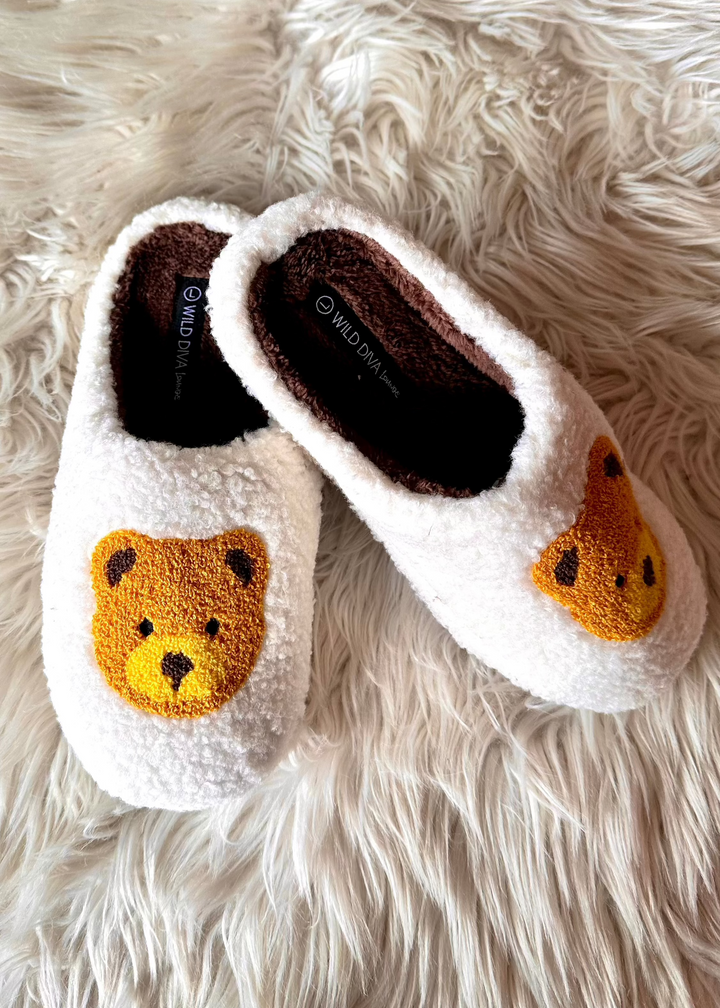 Teddy Bear Slippers, Slippers, Gift Ideas, Adeline Boutique, Shoes 