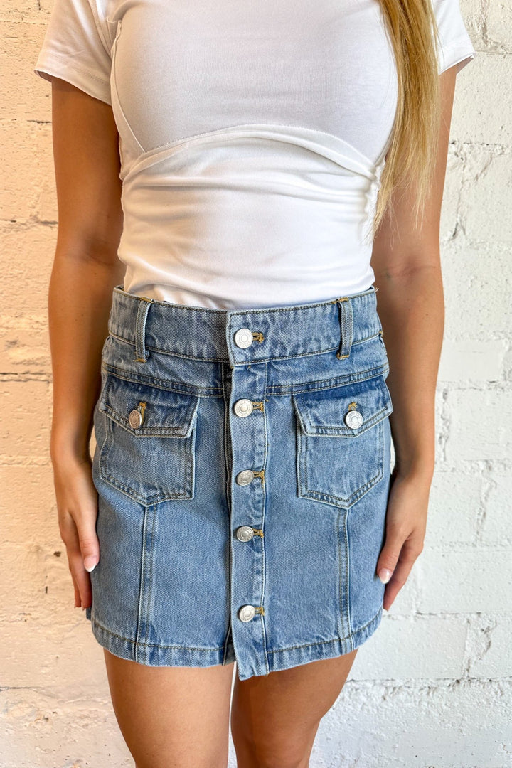 Trendy & Cute Denim Skort