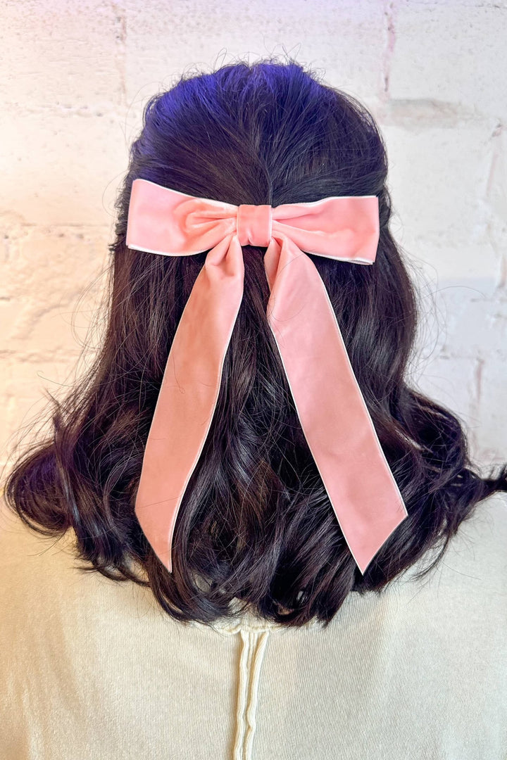 Velvet Bow, Bow, Hair Accessory, Adeline Boutique, Gift Idea