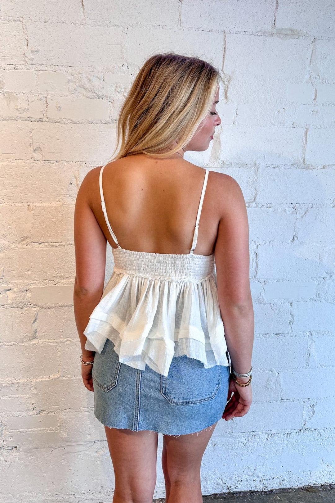 Ruffle Top, Ruffle Tank Top, Tank Top, Cute Tops, Dallas Boutique 