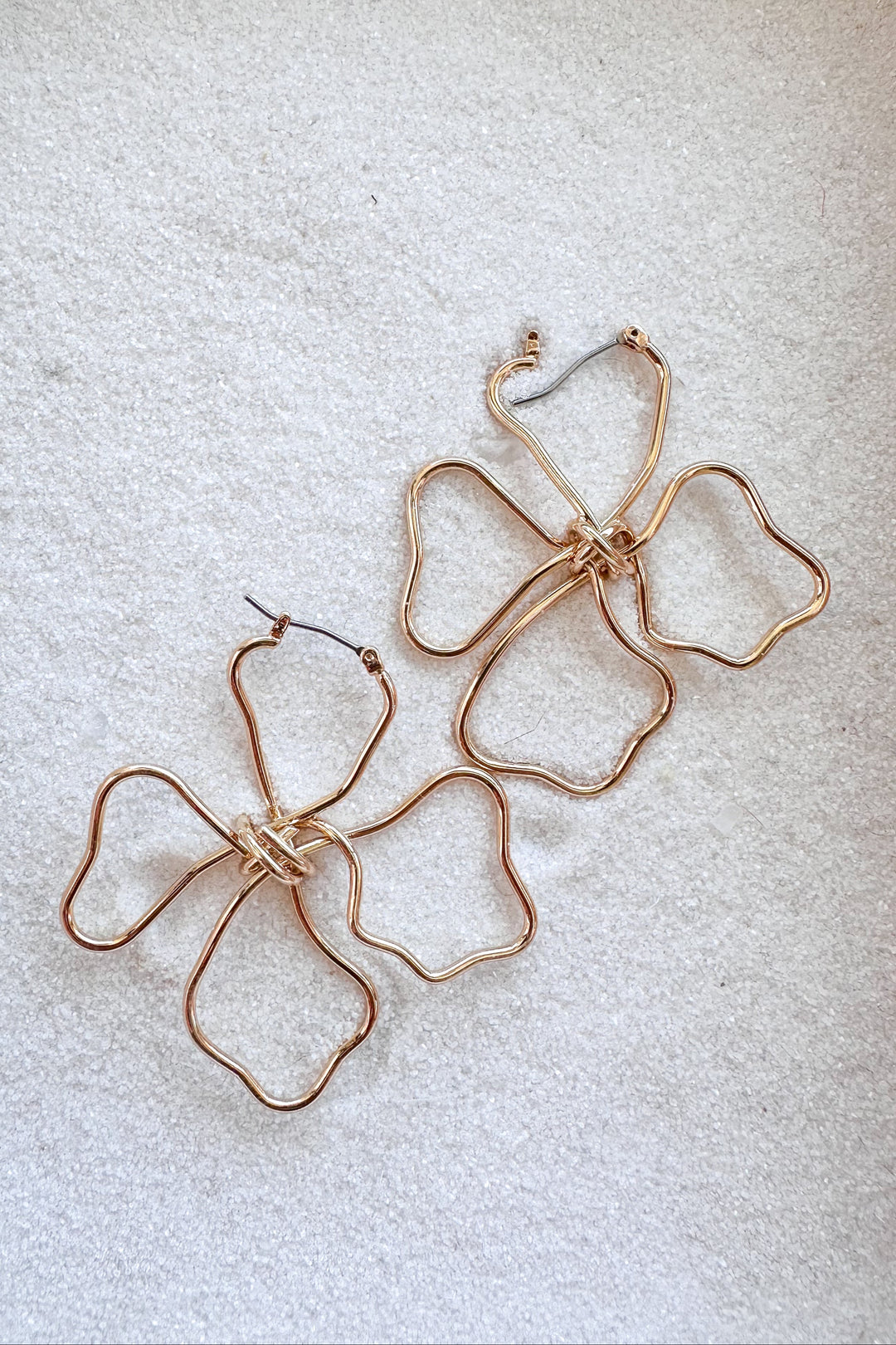 Wire Floral Earrings, Earrings, Adeline Boutique, Dallas Boutique, Jewelry